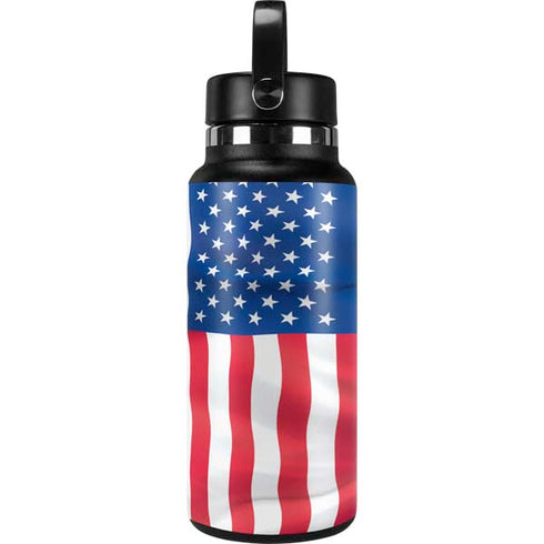 USA Flag American Flag Hydro Flask 32oz Wide Mouth Skin